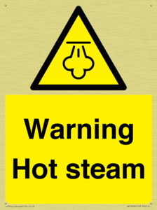 Warning Hot steam